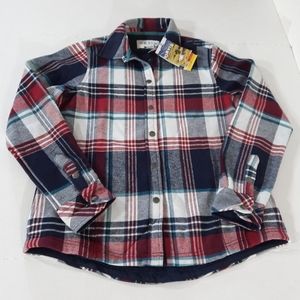 Orvis Pinnacle Plaid Flannel Shirt Jacket